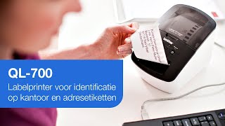 Brother QL700  Labelprinter voor identificatie op kantoor en adresetiketten [upl. by Neimad184]