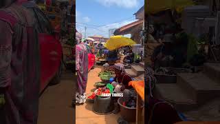 Exploring a rural market in Ghana West Africa 2 Ghana Market Tour Shorts [upl. by Aztin131]