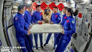 Chinas Shenzhou18 astronauts hands over Tiangong space station to new crew [upl. by Kus899]