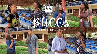 Babcock University Computer Clubs BUCCs Freshers Interview Part 1 [upl. by Kcirdderf]