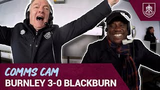 Clarets Celebrate Derby Victory  COMMS CAM  Burnley 30 Blackburn [upl. by Rist]