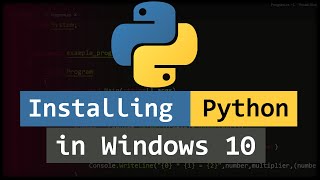 How to Install Python on Windows 10 [upl. by Chemash5]