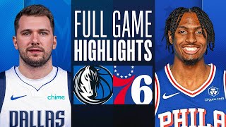 MAVERICKS at 76ERS  FULL GAME HIGHLIGHTS  February 5 2024 [upl. by Tarrance794]