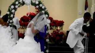 Pastor Johnny Brown and Rachel Dixons Holy Ghost Wedding Praise Break 122212 080MOV [upl. by Ettenawtna]