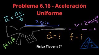 Física Tippens 616  Sección 63 Aceleración Uniforme [upl. by Pigeon]