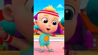 Stretching and Exercise Song Preschool Hindi shorts hindikavita animatedshorts shortsvideo [upl. by Bhayani]