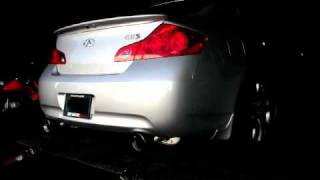 Infiniti G37S Medalion Touring Exhaust and Tanabe Midpipe [upl. by Ihcekn]