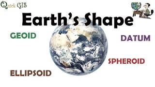 Earth s Shape  Geoid Ellipsoid  Datum [upl. by Myk]