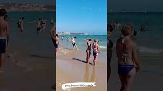 Praia da Rocha beach Portimao Portugal 4K [upl. by Yran]