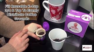 DeliBru Unbleached Natural Paper Filters for Reusable K Cup  DeliBru Paper Filters [upl. by Atinas]