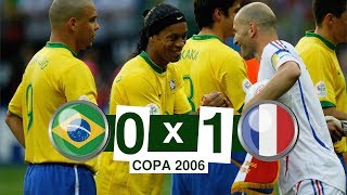 JOGO HISTÓRICO  Brasil 0 x 1 França  1080p HD  Copa do Mundo 2006 SHOW DE ZIDANE [upl. by Laurance]