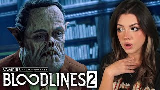 Bloodlines 2 is actually GOOD  Vampire The Masquerade Bloodlines 2 Gameplay Trailer Reaction [upl. by Eilis]