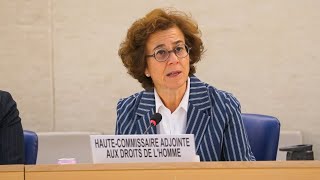 Education is key to peace deputy UN human rights chief tells the Human Rights Council  HRC57 [upl. by Esirehs]