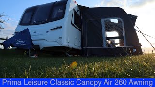 Prima Leisure Classic Canopy Air 260 Review amp Setup [upl. by Ettenwad]