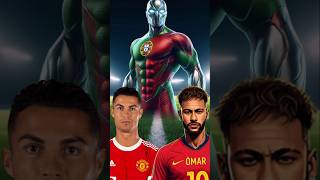 Guess the superhero Footballer jersey for ronaldo and mbappe and messi goat shorts football [upl. by Ynamad20]