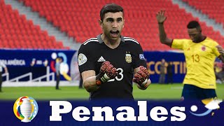 Recreación Colombia vs Argentina  Penales Copa América 2021 [upl. by Eilhsa]