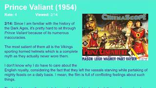 Movie Review Prince Valiant 1954 HD [upl. by Sara]