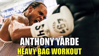 Anthony Yarde Heavy Bag Workout [upl. by Einnoc]