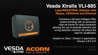 Vesda Xtralis VLI885 LaserINDUSTRIAL Detector with Relays VESDAnet and Ethernet  Acorn Fire [upl. by Sabella74]