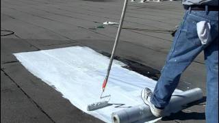 How to Install Elastomeric Roof Coating  Flat Roofs [upl. by Annaicul]