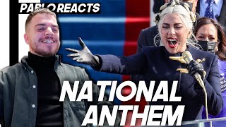 REACTION TO LADY GAGA NATIONAL ANTHEM AT JOE BIDEN INAUGURATION [upl. by Vinita]