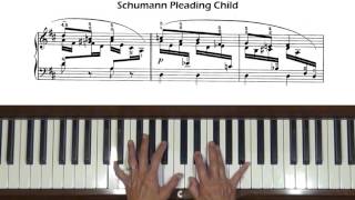 Schumann Scenes from Childhood No 4 Pleading Child Piano Tutorial [upl. by Rentschler]