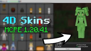 4D5D Skin Pack for Minecraft PE 12041  Working on Servers  Android iOS amp PC [upl. by Fawne921]