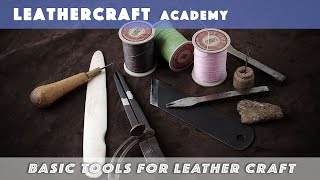 The basic set of tools you need for leatherwork [upl. by Conti]