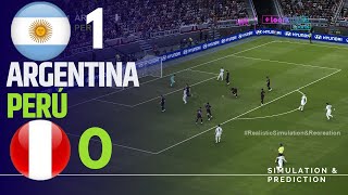 ARGENTINA 10 PERÚ  Resumen • Eliminatorias Sudamericanas 2024 SimulaciónRecreación [upl. by Freiman571]