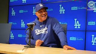 Dodgers pregame Dave Roberts praises Mookie Betts discusses buildup for Walker Buehler [upl. by Chao594]