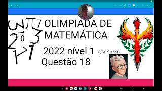 Olimpíada de matemática 2022 nível 1questão 18Priscila escreveu um número em cada um dos círculos [upl. by Innis860]