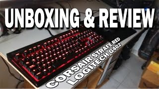 Unboxing y Review Corsair Strafe Red amp Logitech G402 Español [upl. by Torp]