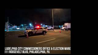 Steve Crowder Clip of Trucks entering Philadelphia Commissioners Office [upl. by Ardnasak]