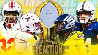 How far do Miami Georgia drop Can Colorado Make the CFP  Rankings Reaction 🏈 [upl. by Enived]