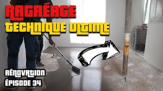 ASTUCE UTILE POUR RÉALISER UN RAGRÉAGE COMME UN PRO  RAGRÉAGE DU SALON  RÉNOVATION ÉPISODE 34 [upl. by Amocat124]