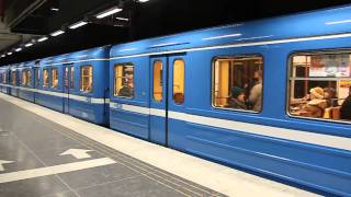 Tunnelbana  Stockholm subway  C14  Västra skogen [upl. by Aenahs]