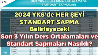 2024 YKS SIRALAMALARINI O BELİRLEYECEK ‼️ Son 3 Yılın Standart Sapma ORANLARI [upl. by Na]