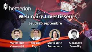 Webinaire Investisseurs  Campagne de Crowd Equity  Hemerion x Capital Cell [upl. by Liagaba]