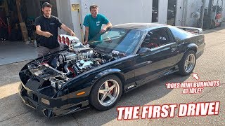 FIRST DRIVE In Our 103L Supercharged Big Block Camaro GRAB YOUR MULLETS [upl. by Kimmie]