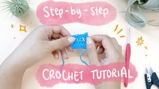 BEGINNER FRIENDLY How to Crochet for Beginners Crochet Basics  Amigurumi Crochet Tutorial [upl. by Drehcir649]