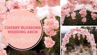 Spring Cherry Blossoms DIY Wedding Arch  BalsaCirclecom [upl. by Ramedlav]