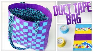 DIY Duct Tape Tote Bag  Do It Gurl [upl. by Elianore]