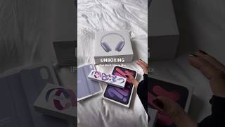 UNBOXING PURPLE IPAD MINI amp AIRPODS MAX💜🙇🏻‍♀️🪁 angietutorials appleunboxing ipadmini [upl. by Mulcahy]