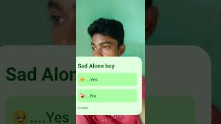 Sad Alone boy music shorts sad song [upl. by Weinstock]