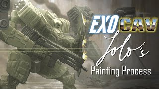 Exo Cav  Cavalry Charge Painting Process [upl. by Almeta]