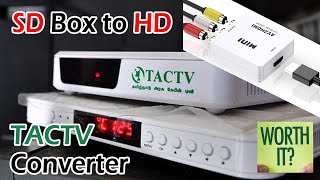 TACTV SD TO HD Converter  AV to HDMI Converter  Setup amp Quick Review  Cable Splicer Tech [upl. by Aisatsanna268]