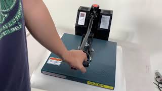 How to set pressure on heat press fancierstudio power heat press [upl. by Sualohcin]