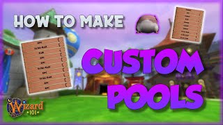 Wizard101 How to make Custom Pools [upl. by Onitsuaf]