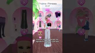 Dress to Impress Theme is Fitness Inspired by Hailey Fernan dresstoimpress roblox dti royal [upl. by Kiele780]