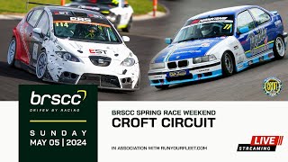 BRSCC LIVE  SPRING RACE WEEKEND  CROFT CIRCUIT  45 MAY 2024  SUNDAY STREAM [upl. by Carrelli746]